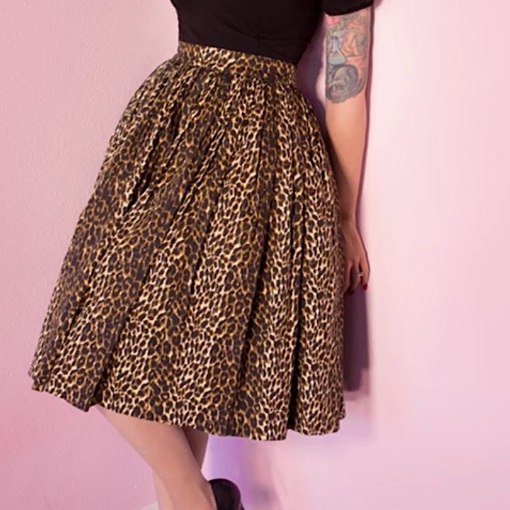 Vixen Leopard Swing Skirt